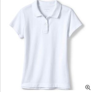 White uniform polo shirt. New.